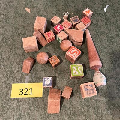 Lot of wood toys