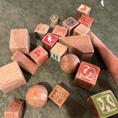 Lot of wood toys