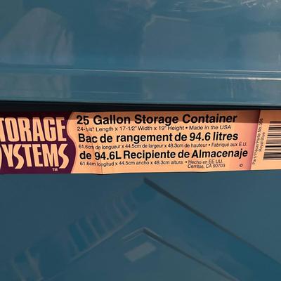 Lot of 2 Storage Tubs