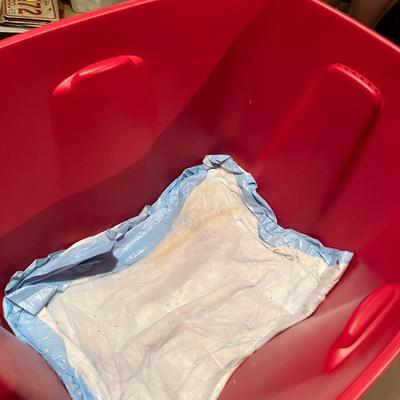 2 Plastic Tubs Christmas