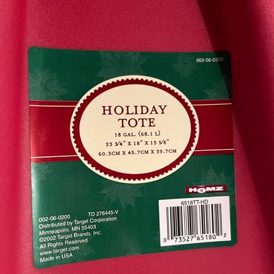 2 Plastic Tubs Christmas