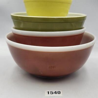 4 Pc Pyrex Ovenware Bowl Bundle