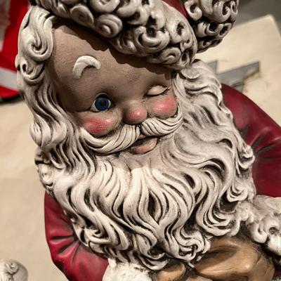 Ceramic Santa & Mrs. Claus