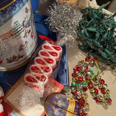 Tub of Christmas Decor