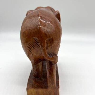 Carved Wooden Elephant Pair *Read Details
