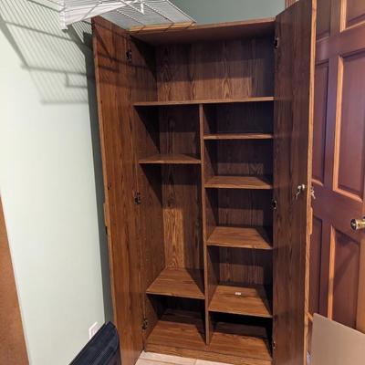 Handy Storage Cabinet with Keys!