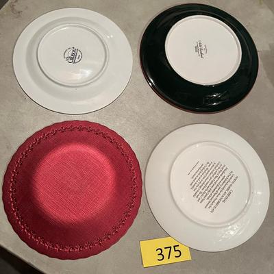 Assorted Christmas Plates