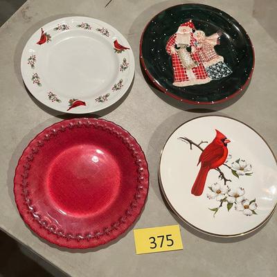 Assorted Christmas Plates
