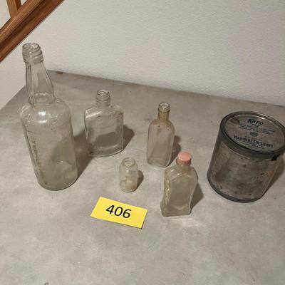Lot of old bottles