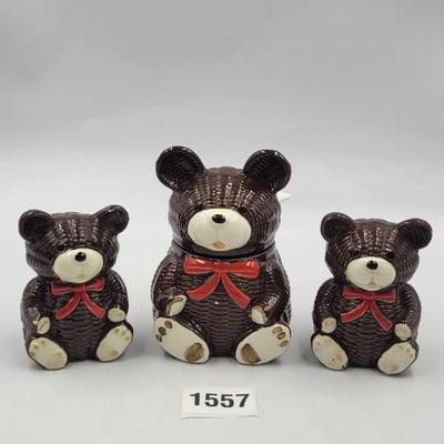 3 Pc Salt, Pepper, & Sugar Dish Set