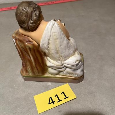 Figure of boy w/ sheep