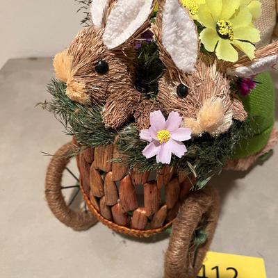 Easter Bunny on Tricycle