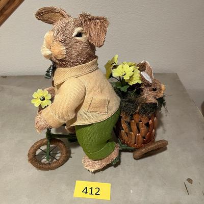 Easter Bunny on Tricycle