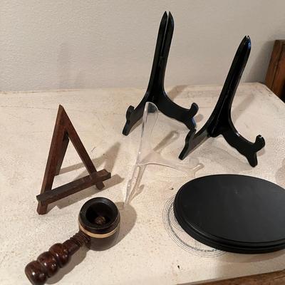 Plate stands and other