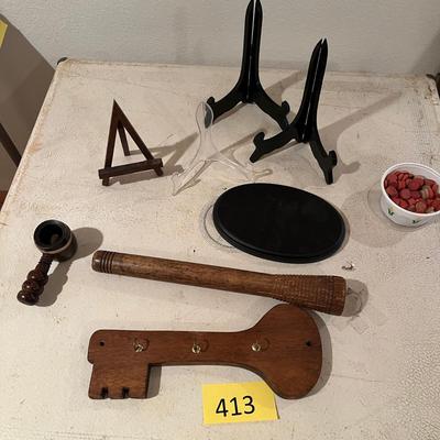 Plate stands and other