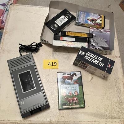VHS rewinder & other VHS tapes