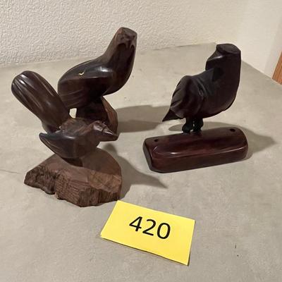 Ironwood Bird Figures
