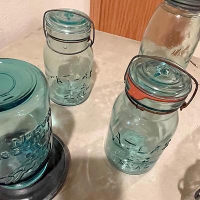 Lot of old Fruit jars