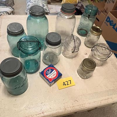 Lot of Fruit jars
