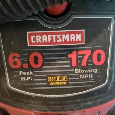 Craftsman 6.0Hp Wet/Vac