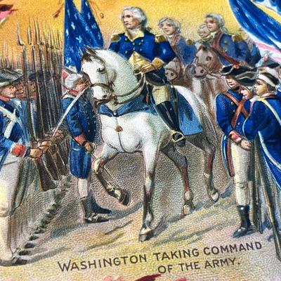 ANTIQUE EMBOSSED GENERAL WASHINGTON POST CARD BY TUCK & SONS, ENGLAND