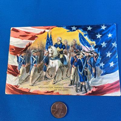 ANTIQUE EMBOSSED GENERAL WASHINGTON POST CARD BY TUCK & SONS, ENGLAND