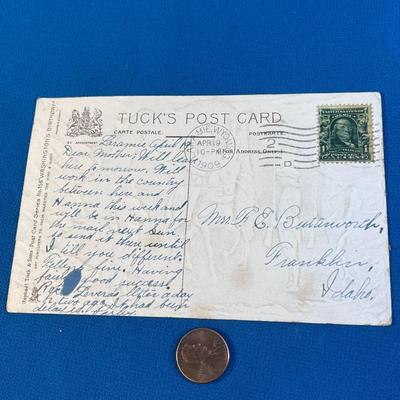 ANTIQUE EMBOSSED GENERAL WASHINGTON POST CARD BY TUCK & SONS, ENGLAND