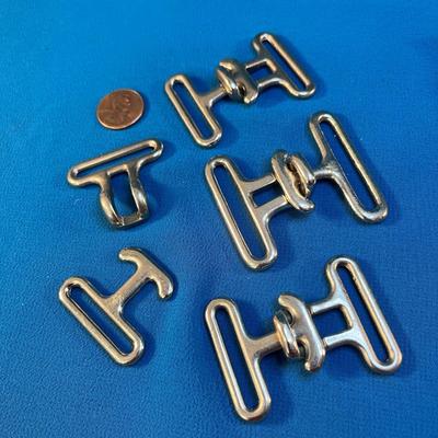 SET OF 4 VINTAGE METAL BELT/STRAP BUCKLES