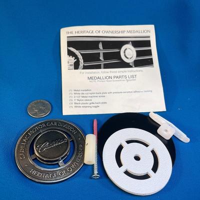 CADILLAC OWNERSHIP MEDALLION COMPLETE KIT FOR MOUNTING ON GRILL