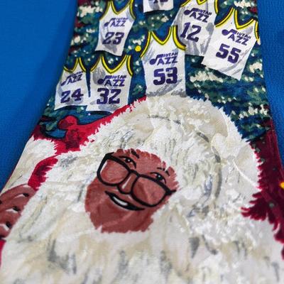 FRANK LAYDEN UTAH JAZZ CHRISTMAS NECK TIE 100% SILK