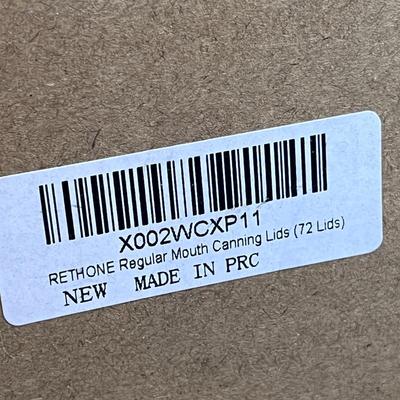 REGULAR MOUTH CANNING JAR LIDS 72 COUNT NEW IN BOX