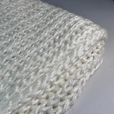 LOVELY LOOSE KNIT WHITE INFINITY SCARF