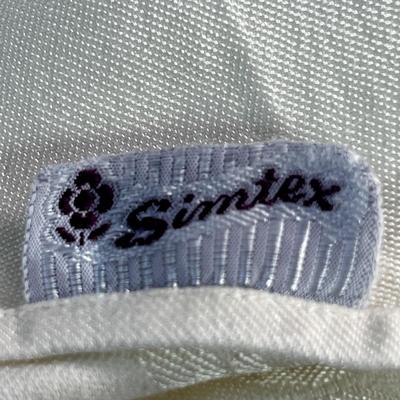 LOVELY IVORY BROCADE DINING TABLE CLOTH 46â€ X 80â€ 