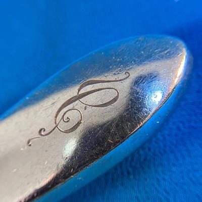 OLD-TIME STERLING SILVER CHEESE SLICER MONOGRAMMED â€œCâ€ MADE IN GERMANY
