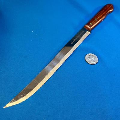 IMPERIAL â€œVERI-SHARPâ€ STAINLESS U.S.A. SERRATED KITCHEN KNIFE