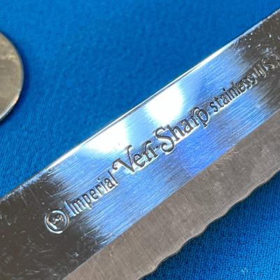 IMPERIAL â€œVERI-SHARPâ€ STAINLESS U.S.A. SERRATED KITCHEN KNIFE