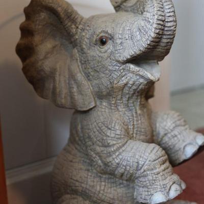 Elephant Table with Glass Top