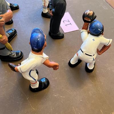 Ceramic baseball figurines vintage