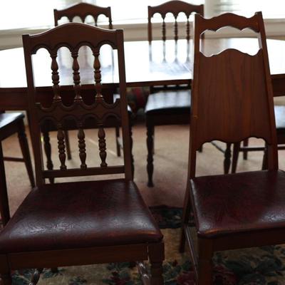 Dining Table with 6 Chairs and 1 Leaf