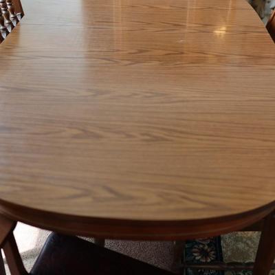 Dining Table with 6 Chairs and 1 Leaf
