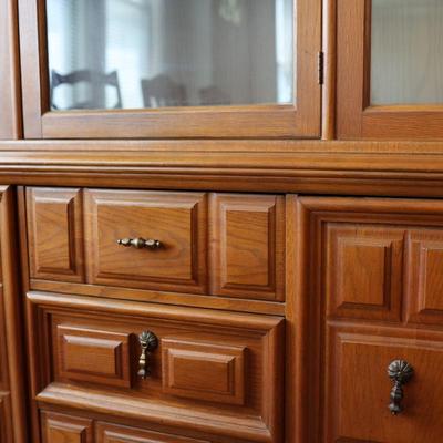China Cabinet - 3 Drawers & 2 Cabinets