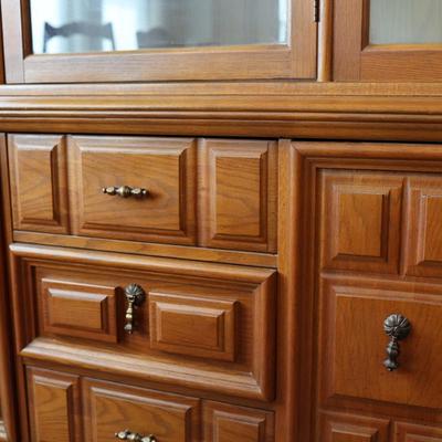 China Cabinet - 3 Drawers & 2 Cabinets
