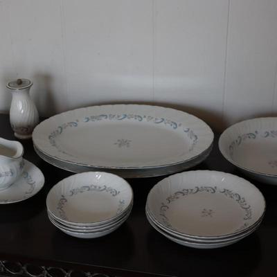 CAMELOT China - Serving Platters, Gravy Boat & Underplate, Salt & Pepper Mill, Large & Small Bowls