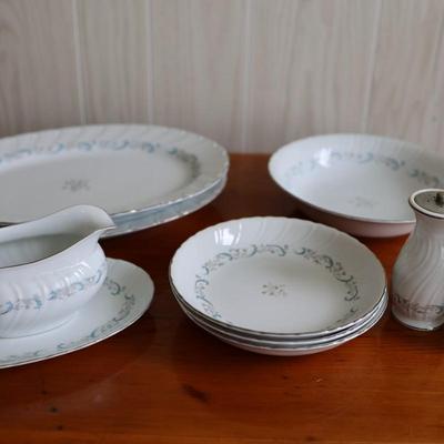 CAMELOT China - Serving Platters, Gravy Boat & Underplate, Salt & Pepper Mill, Large & Small Bowls