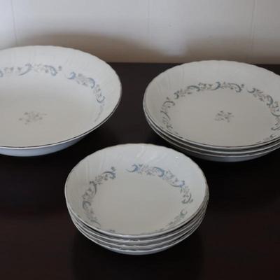 CAMELOT China - Serving Platters, Gravy Boat & Underplate, Salt & Pepper Mill, Large & Small Bowls