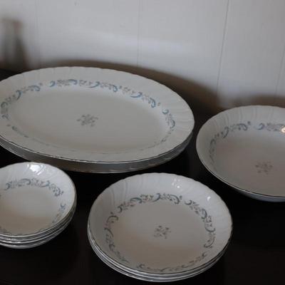 CAMELOT China - Serving Platters, Gravy Boat & Underplate, Salt & Pepper Mill, Large & Small Bowls