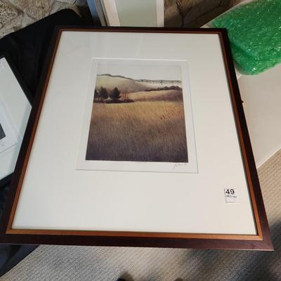 Multiplate Color Etching  "An Afternoon Walk" Signed Nicolette Jelen 29.5x33.5