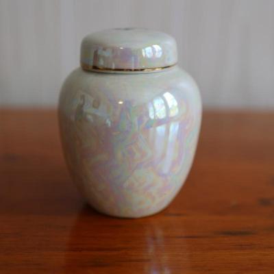 Small Floral Vase with Lid