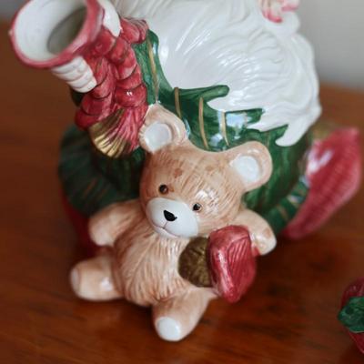 FITZ AND FLOYD Old World Christmas Elves Teapot