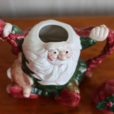 FITZ AND FLOYD Old World Christmas Elves Teapot